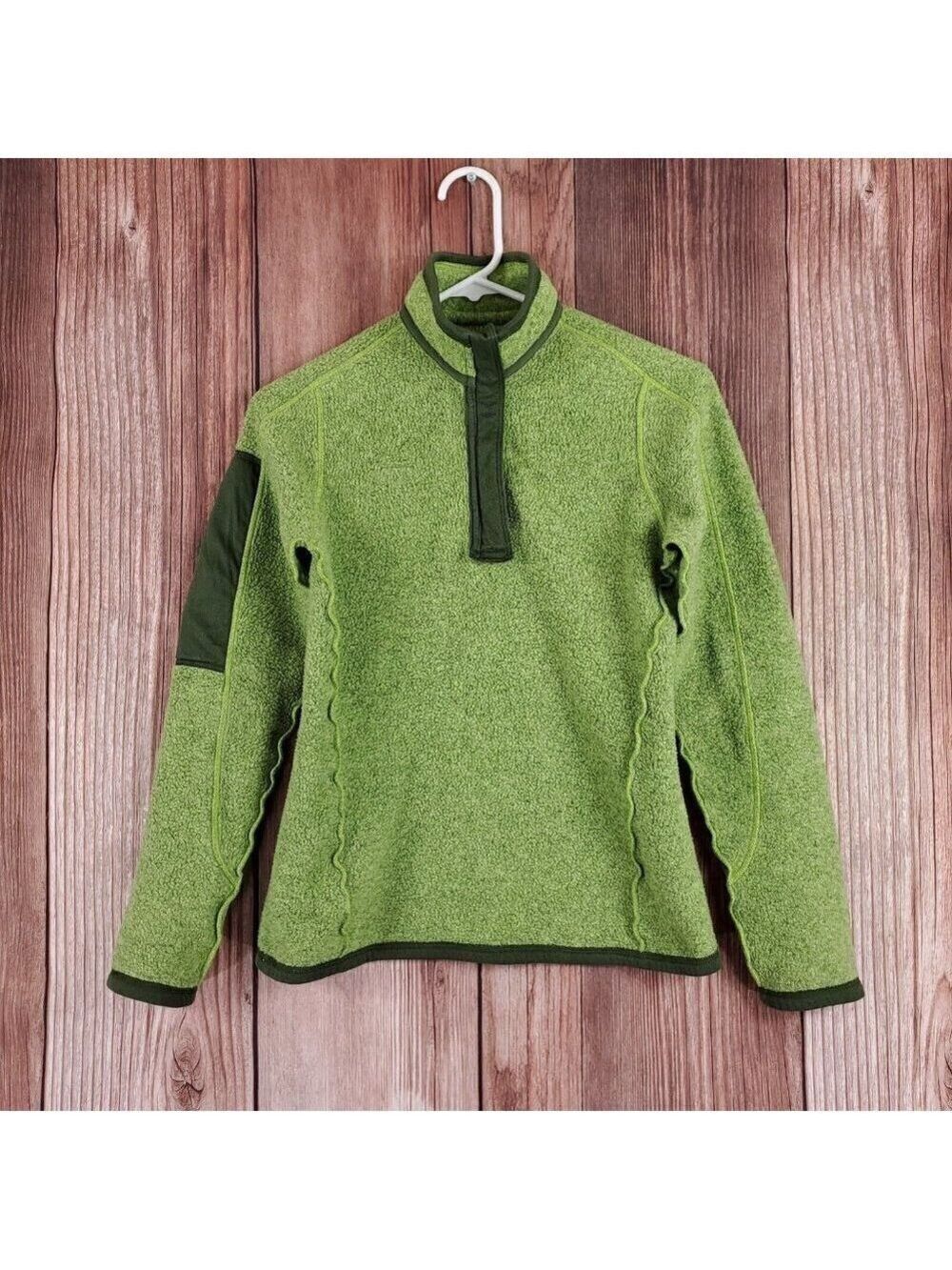 Patagonia Womens Size XS Better Sweater 1/4 Zip Pullover Green 25616 - Picture 7 of 14